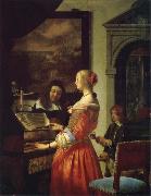 Frans van mieris the elder The Duet oil